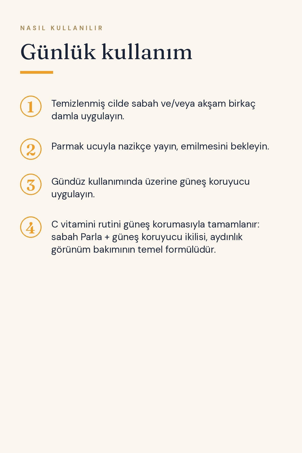 PARLA C Vitamini ve Niacinamide ile Ton Eşitleyici Serum — M.01.SNQ.037 — تصویر 4 از 6