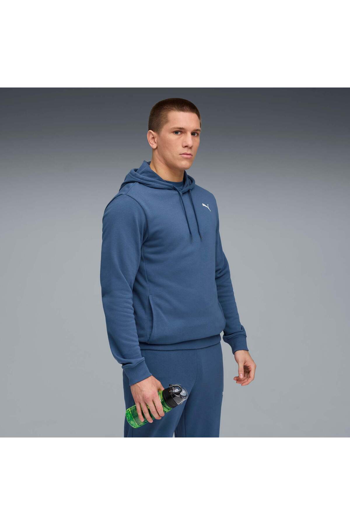 Puma TAD ESSENTIALS Erkek French Terry Kapüşonlu SWEATSHIRT görsel 5
