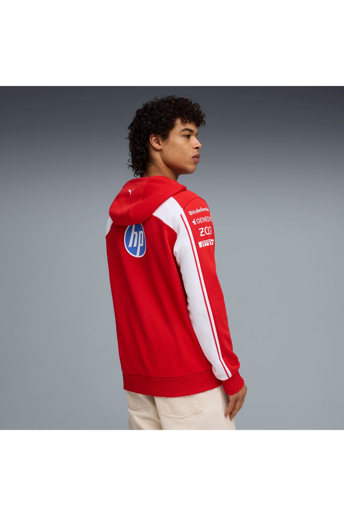 Puma SCUDERIA FERRARI HP REPLICA UNISEX Kapüşonlu SWEATSHIRT görsel 3