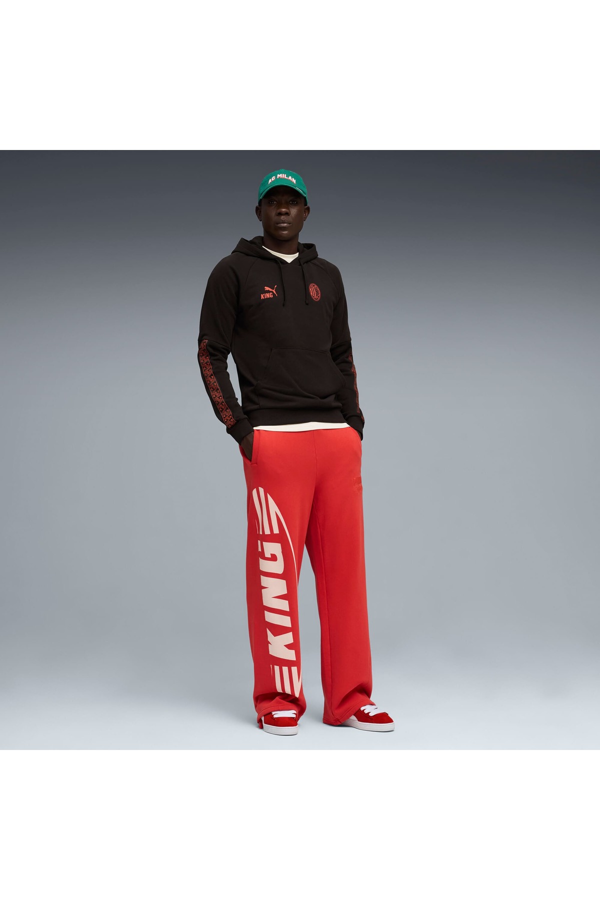 Puma AC MILAN KING Erkek Kapüşonlu SWEATSHIRT görsel 2