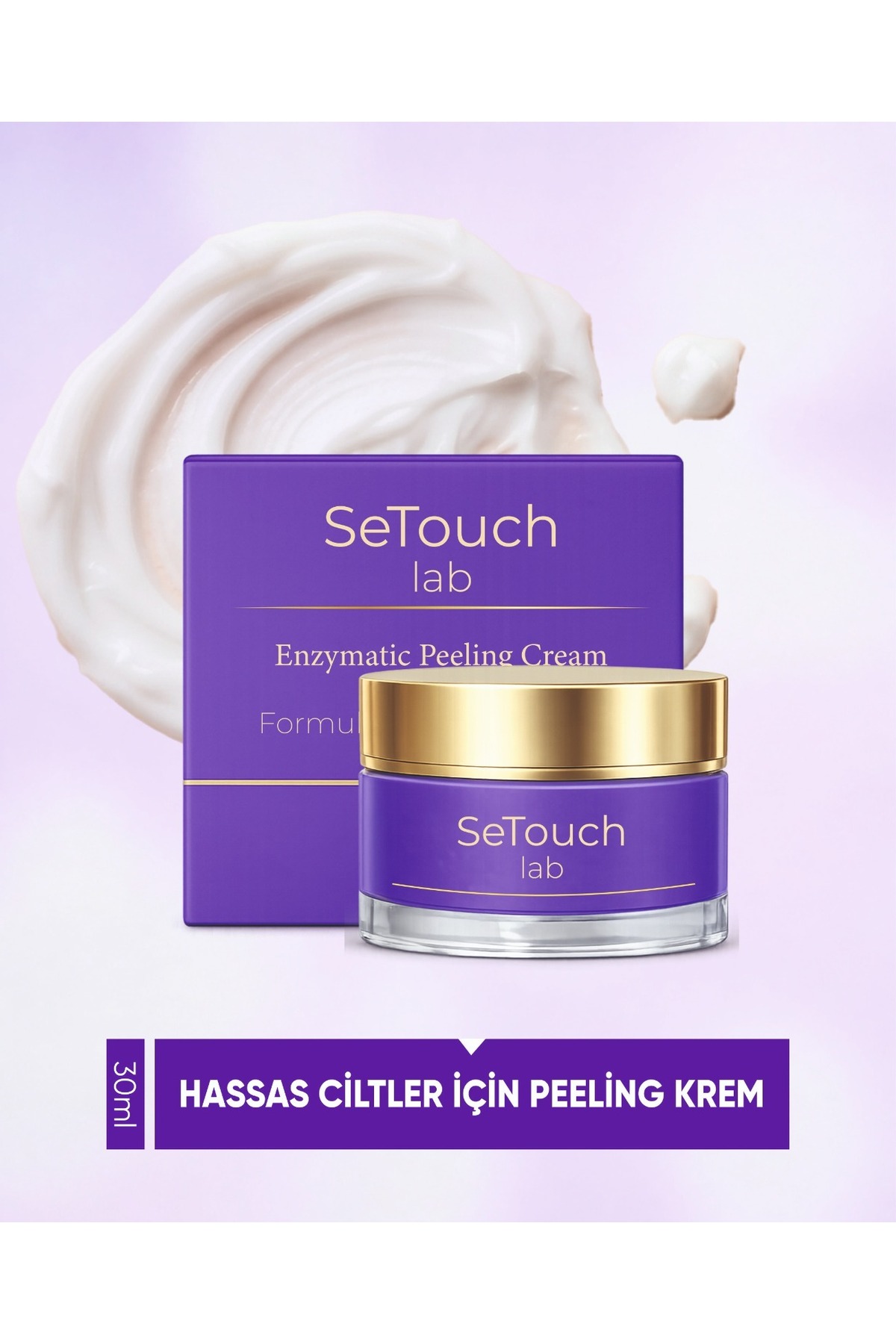 SeTouch Lab Hassas & Kuru Ciltler İçin Enzim Peeling – Ölü Deri Temizleyici, Aydınlatıcı & Pürüzsüzleştirici 30ml — AA