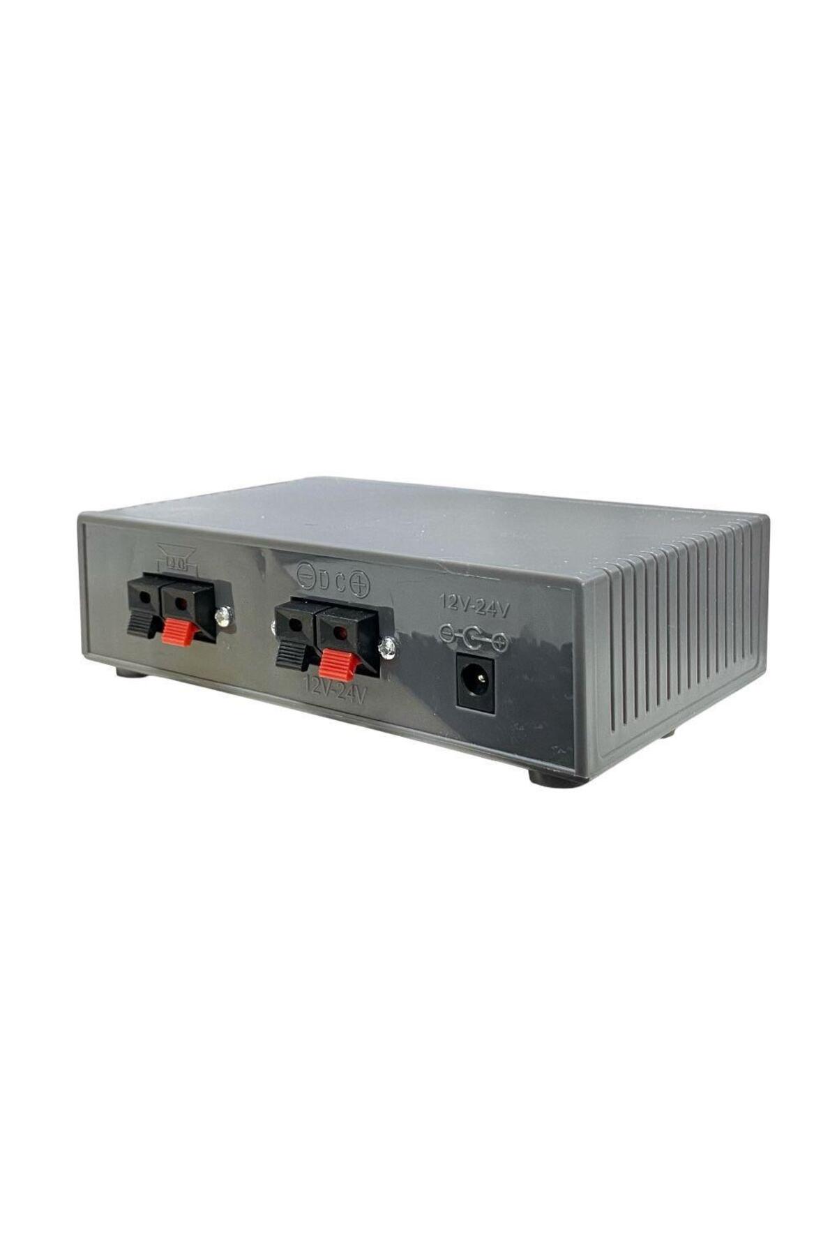 Rose HP-604A 12-24Volt Pazarcı Anfi USB Girişli-Ses Kayıt