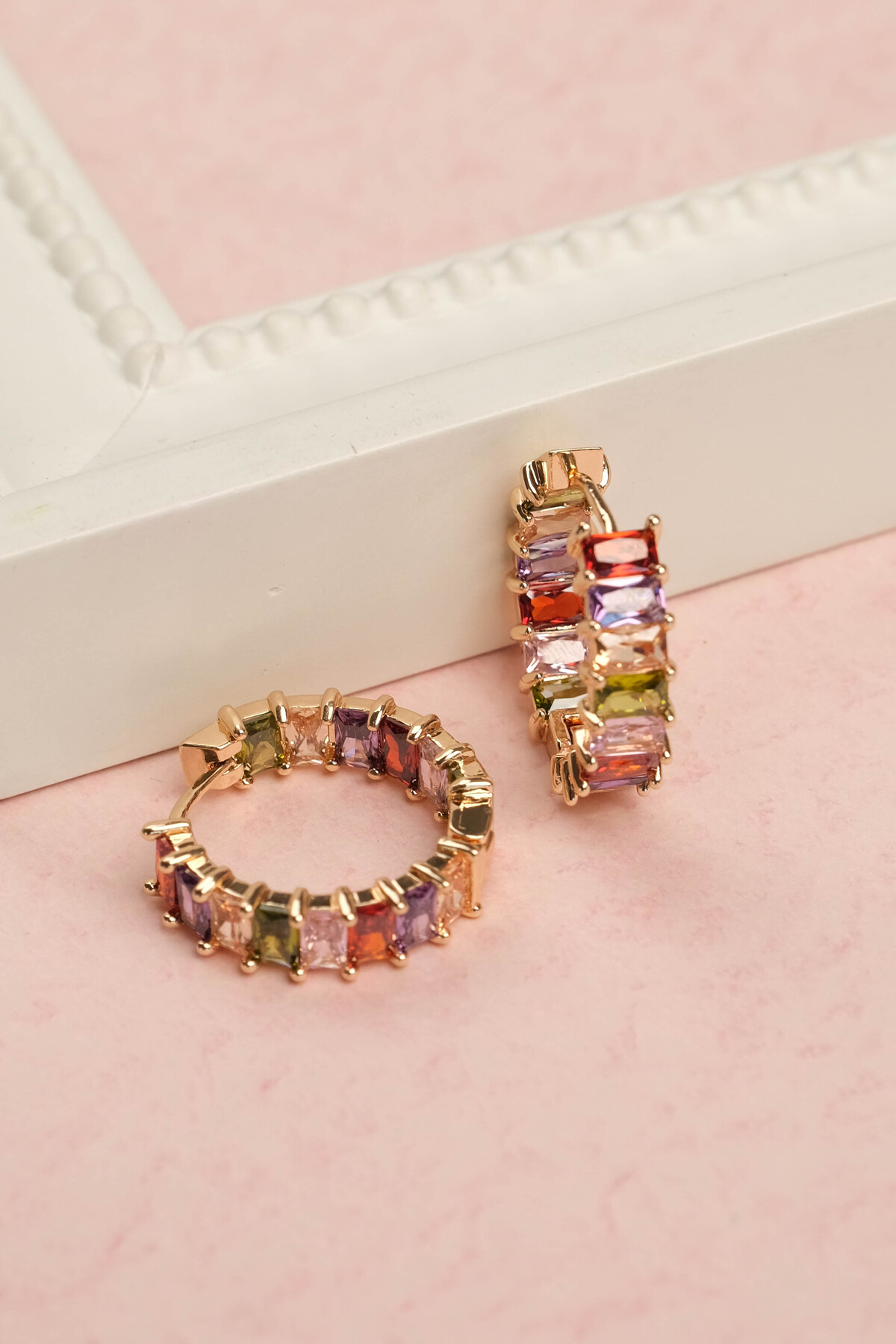 2-Piece Luxury Matrix Steel Hoop Earrings
