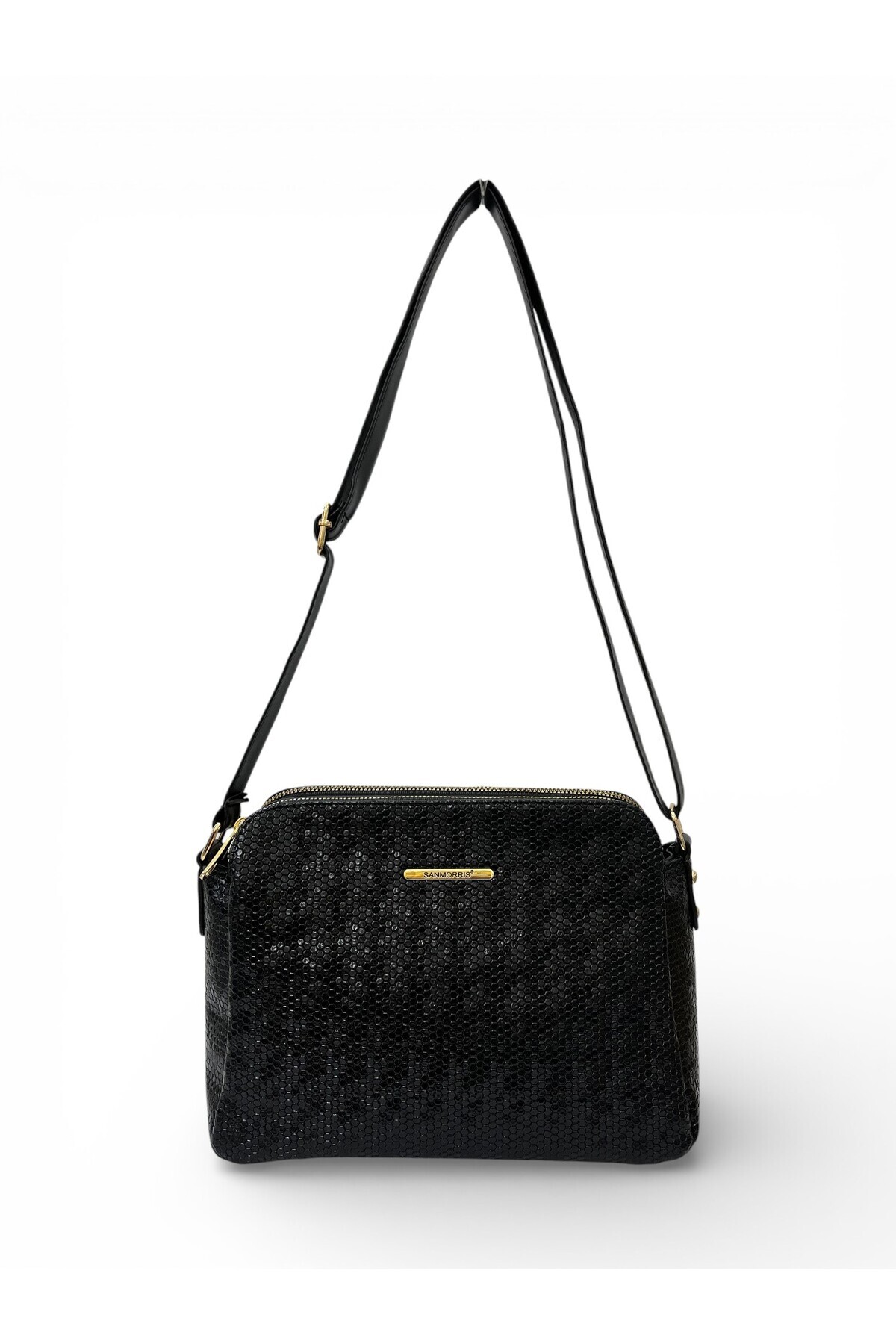 SN 1437 Women's Shoulder Bag Sleeve Bag Handbag Crossbody Bag Croco-BLACK
