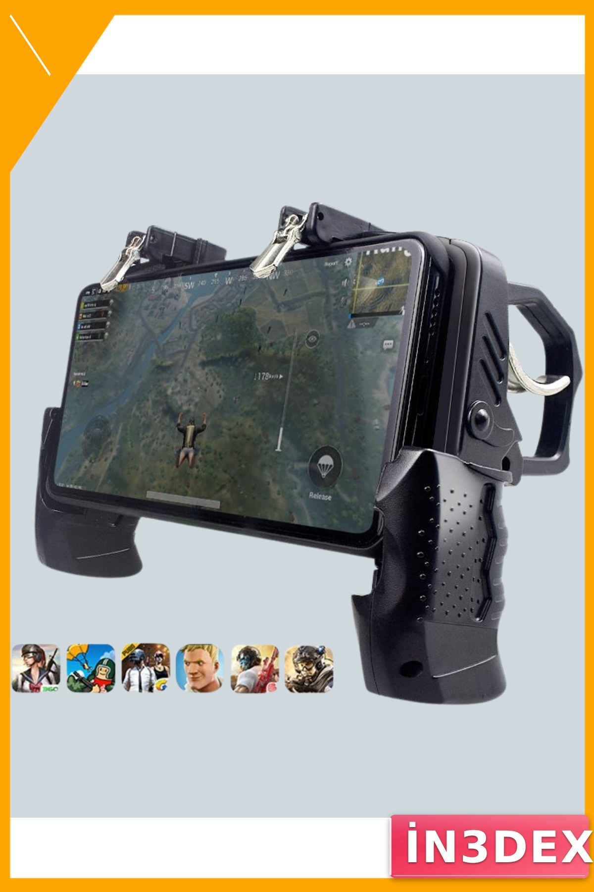 Dört Parmak Mobil Gamepad Ergonomik Oyun Kumandası