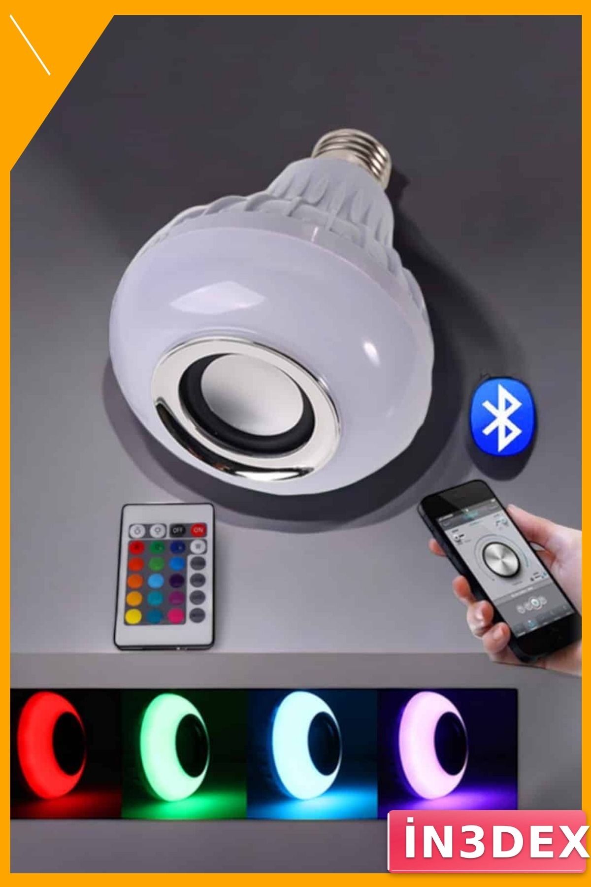 Bluetooth Hoparlör Lambalı Led Dayanıklı Uzun Ömürlü Taşınabilir