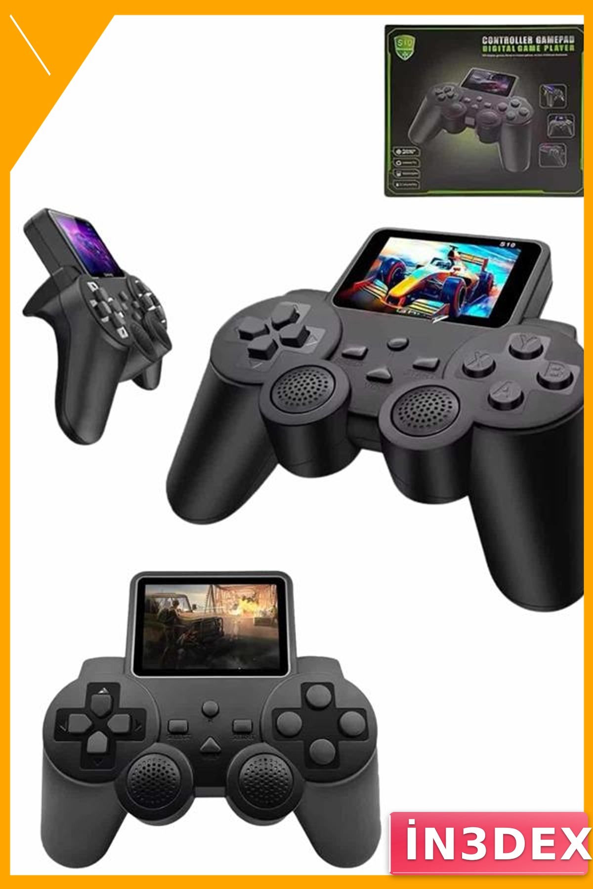 Taşınabilir Retro Oyun Konsolu 520 Oyunlu Kablosuz Gamepad