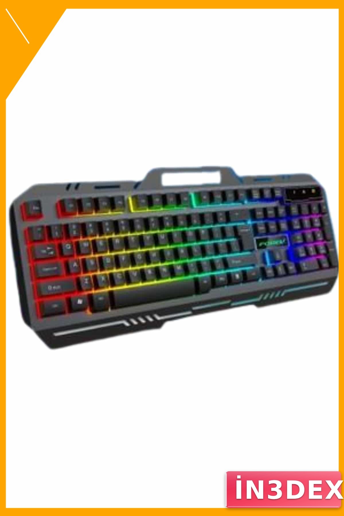 LED Işıklı Mekanik Klavye ve Mouse Seti Siyah