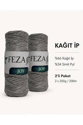 shcen Feza Joy Simli Kağıt İp 2’li Paket 200g 200m – Çanta, Sepet ve Hobi El ...