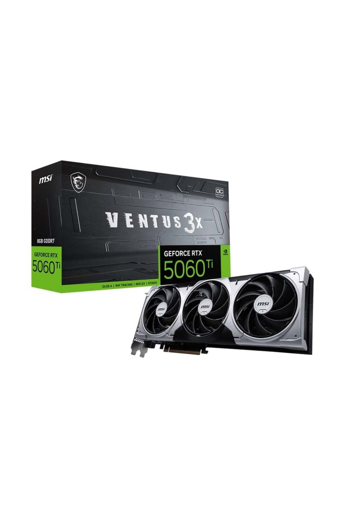 MSI GEFORCE RTX 5060 TI 8G VENTUS 3X OC GDDR7 128B DX12 PCIE 5.0