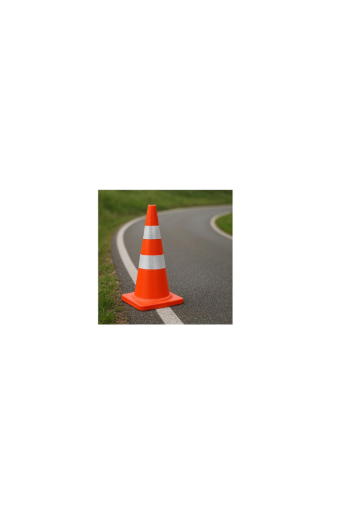 Pe Trafik Konisi – Çift Reflektifli –90 cm 2