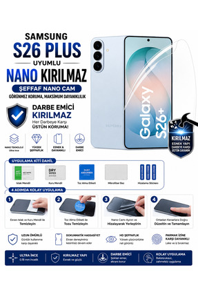 Astakos Samsung S26 Plus Uyumlu Nano Hidrojel Kırılmaz Ekran Koruyucu Darbe E...