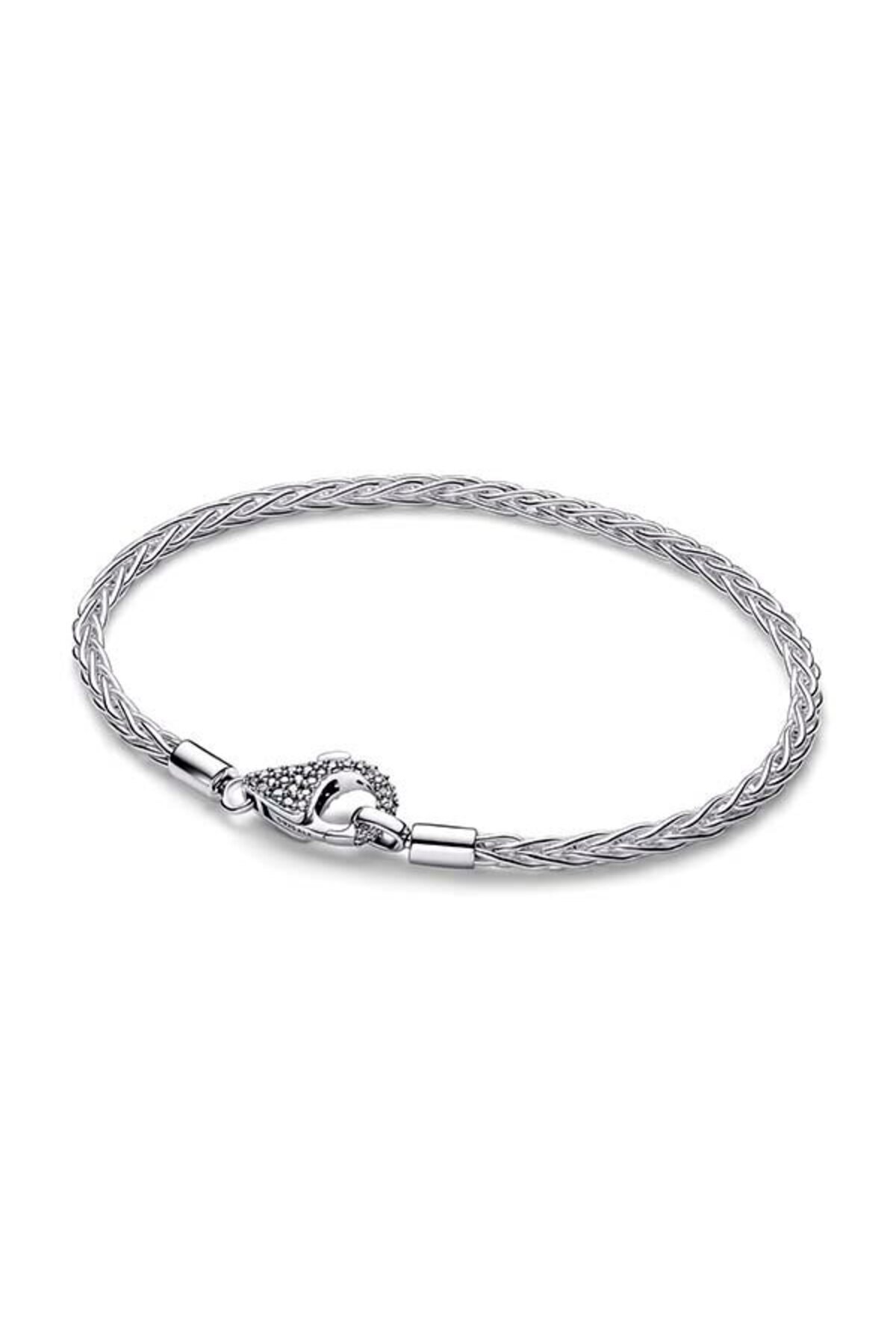 Pandora Pavé Klipsli Tilkikuyruğu Zincir Charm Bileklik - Fiyatı