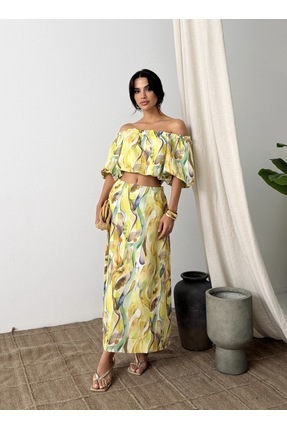Elbi Boutique İkili keten takım