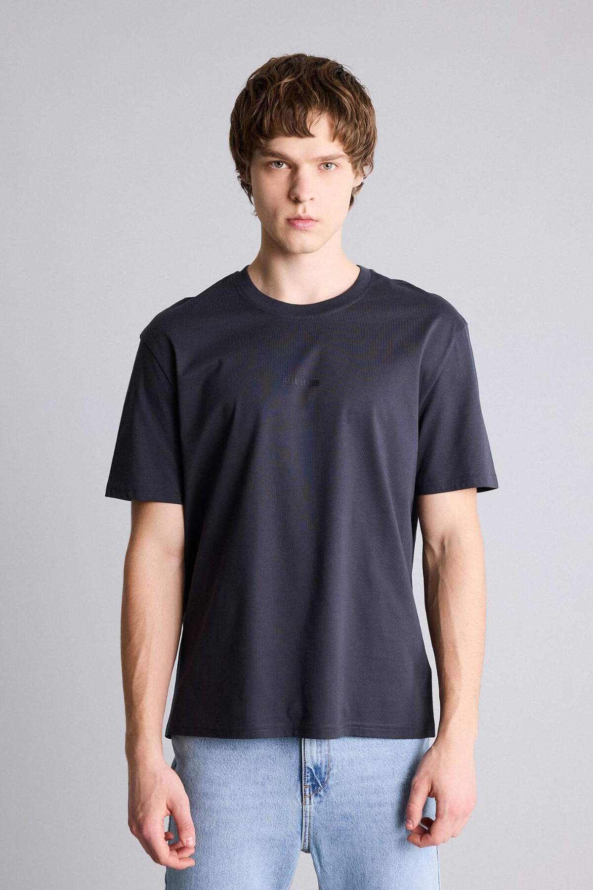 DeFacto %100 Pamuk Regular Fit Baskılı Tişört G4828AX26SM