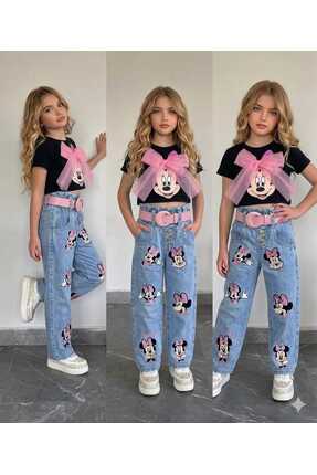 musab kids KIZ ÇOCUK MİCKEY DETAY TARZ TAKIM