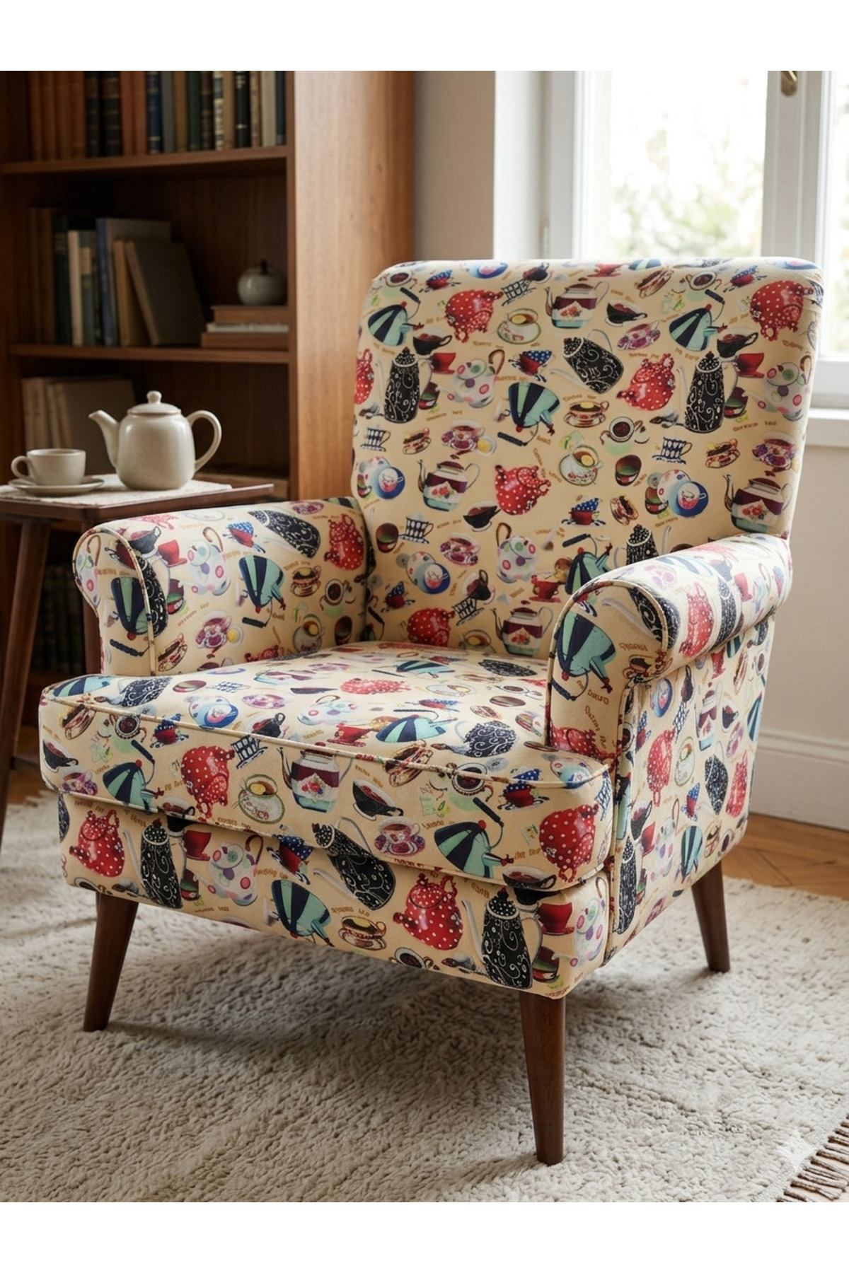 Vintage tea garden patterned upholstery fabric sofa sofa kitchen table chair