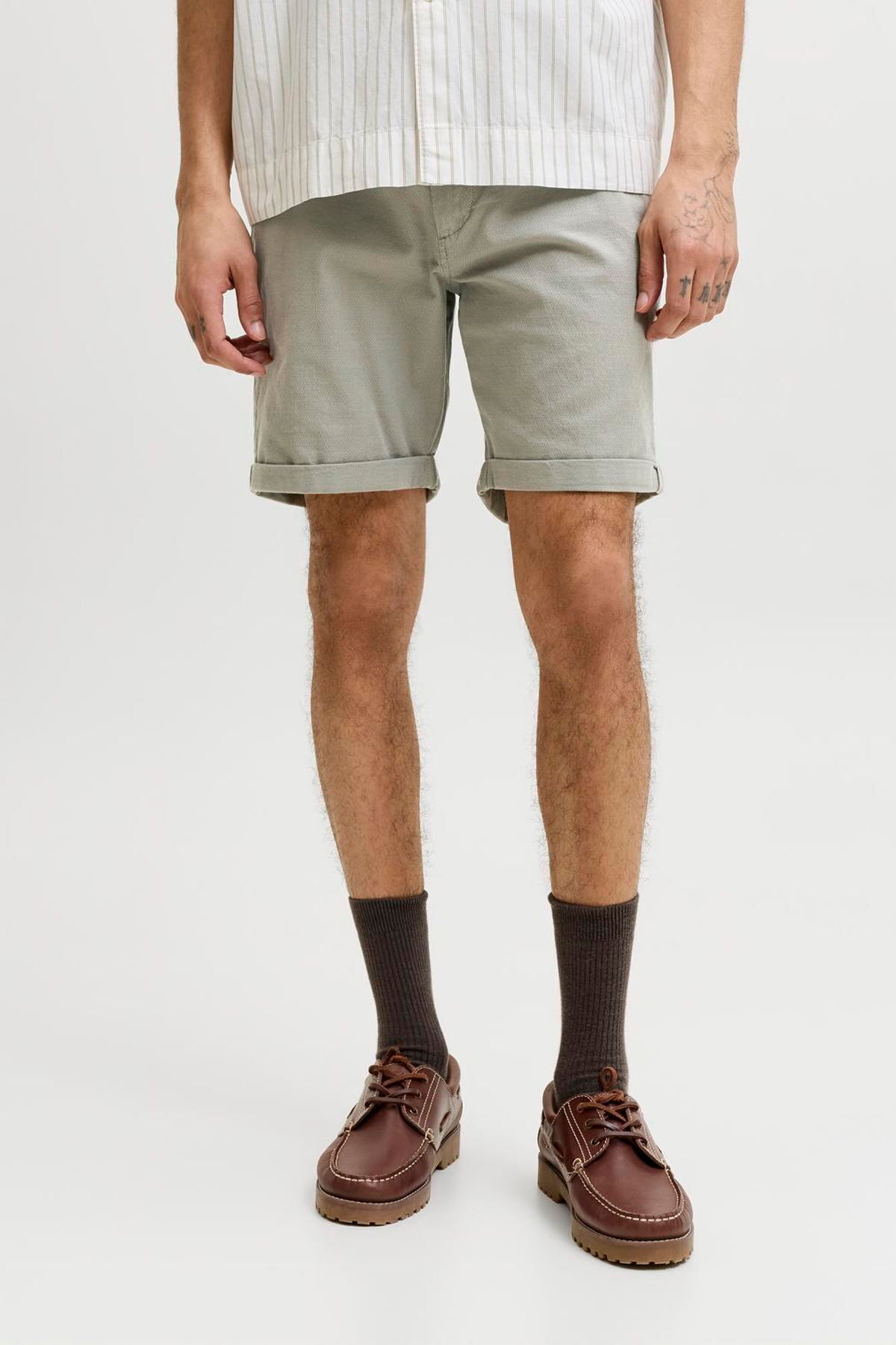 شلوار مردانه چینو سایز متوسط ​​- فیوری جک اند جونز شلوارک برمودا Jack & Jones