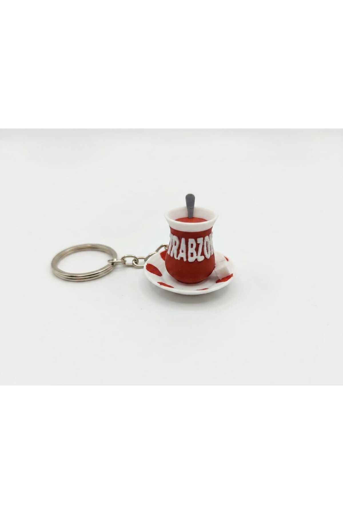Tea Cup Keychain , Trabzon Keychain