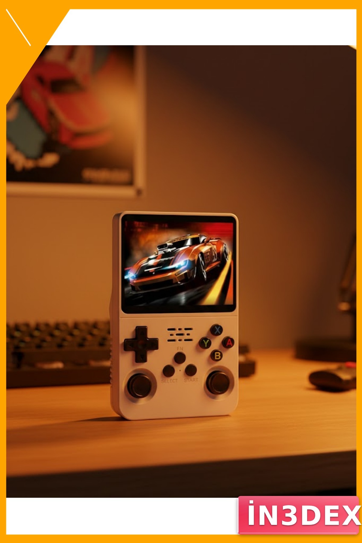 El Tipi Retro Oyun Konsolu 3.5 İnç HD Ekran Taşınabilir 64 Bit