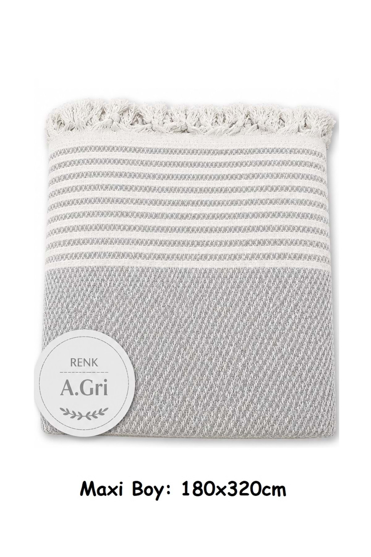 Light Gray-Cotton Non-Slip Mesh Woven Maxi Length Arm Cover Seat Cover (180x310)