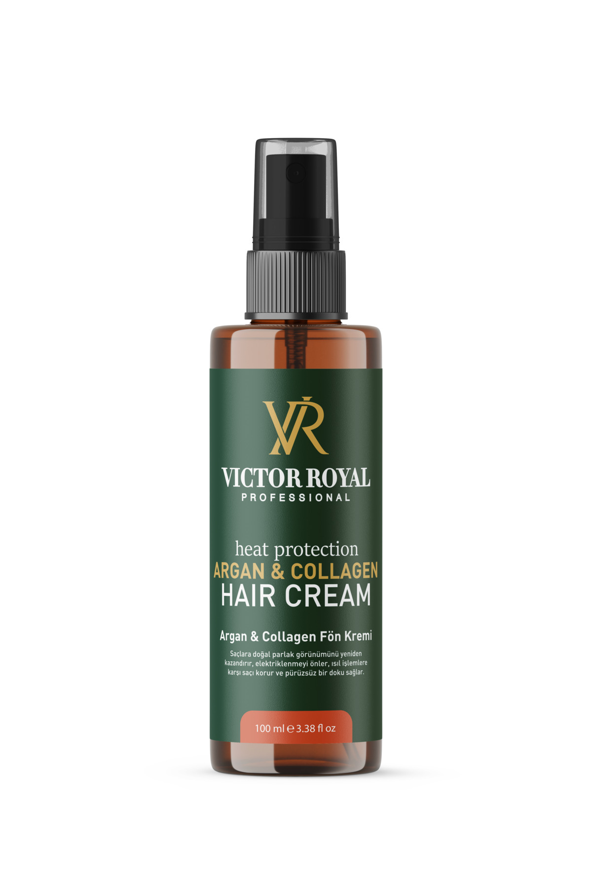Victor Royal Isıya Karşı Koruyucu Ve Kolay Tarama Etkili Argan Kolajen Fön Sprey Kremi 100 ml — 21