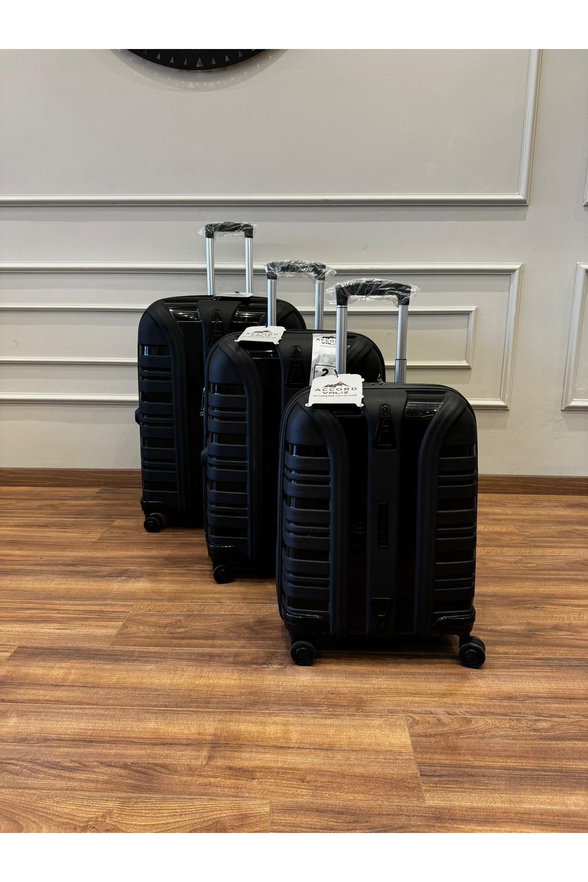 Accord 3 lü set valiz pp silikon 4 teker - Fiyatı, Yorumları