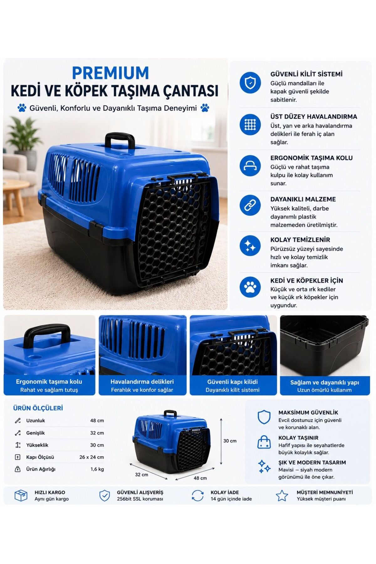 ZMS PET XL KEDİ KÖPEK TAŞIMA BOX - Fiyatı, Yorumları