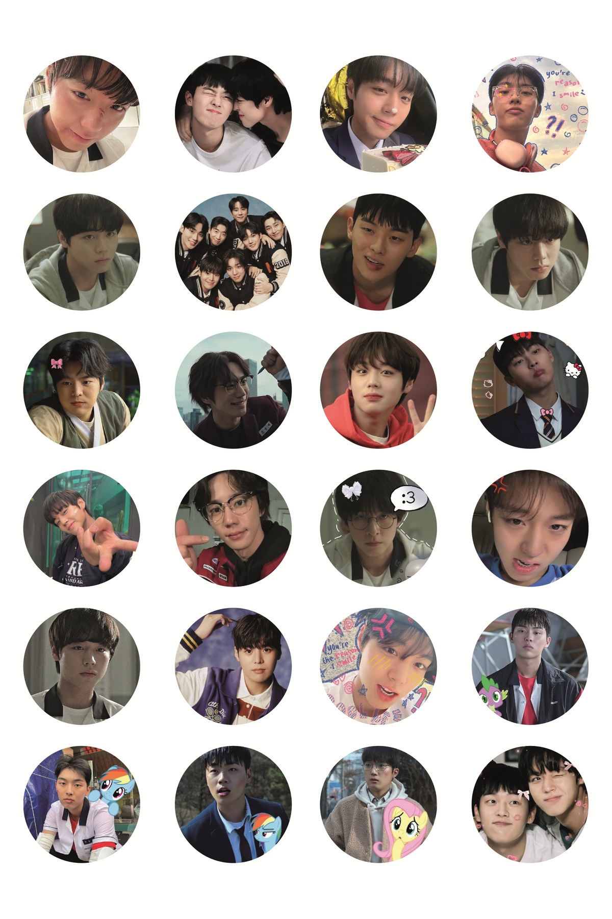 nihonwosekai Weak Hero Class K DRAMA / K POP Anime Sticker Seti 24