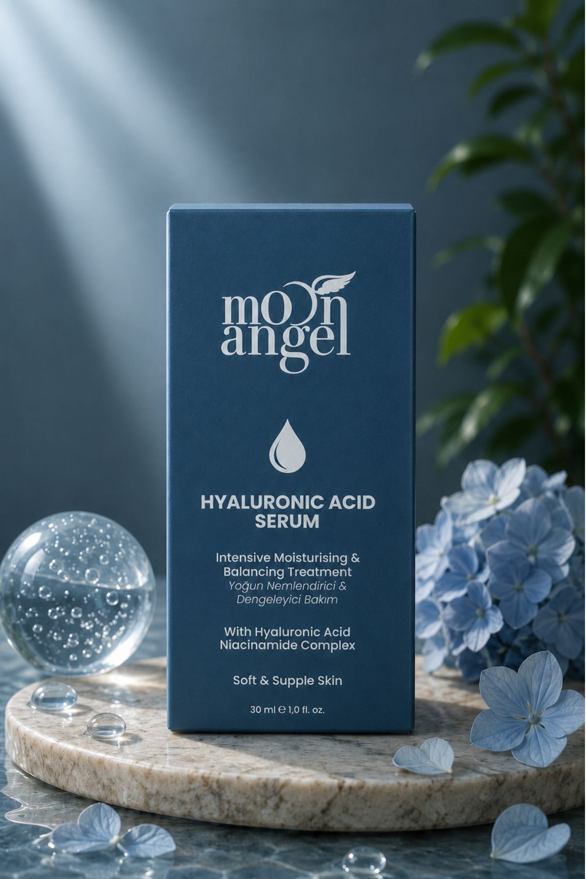 Yoğun Nemlendirici ve Dengeleyici Cilt Bakım Serum (Hyaluronik Asit & Niacinamide) 30 ml — görsel 3