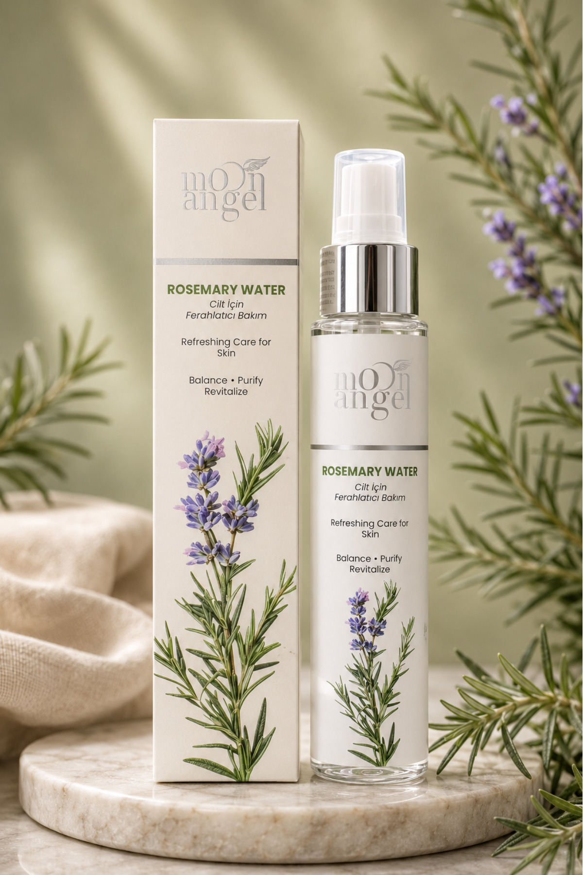 Biberiye Suyu Cilt Bakım Toniği Rosemary Water (Arındırıcı - Dengeleyici Etki) Tonik 100 ml — görsel 1