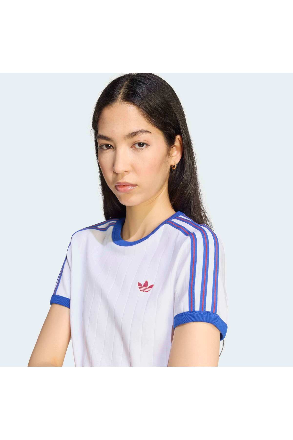 adidas Pstripe Ss Tee Kadın Spor T-shirt KS9995 görsel 5