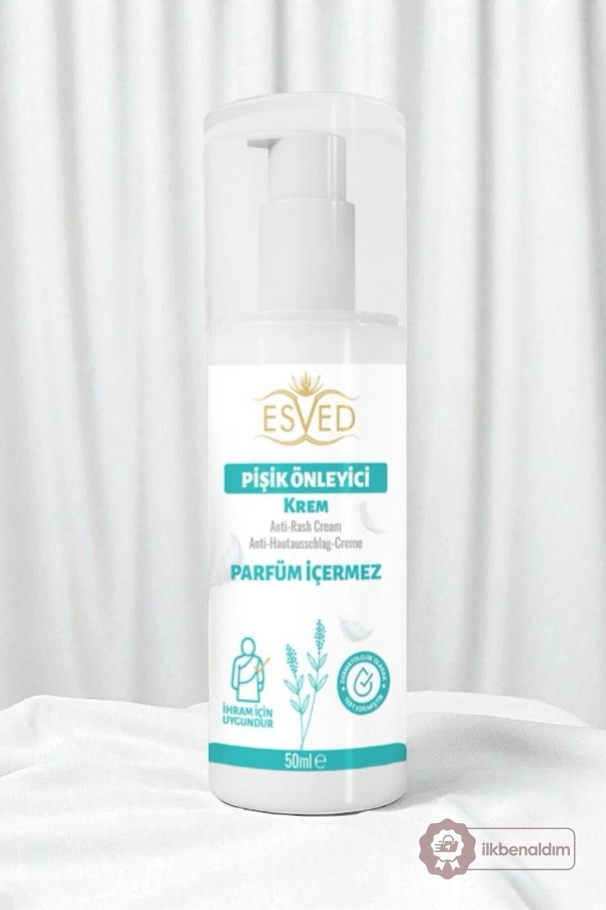 İhrama Uygun Kokusuz Pişik Kremi 50ml Hac ve Umre İçin Pişik Kremi | Parfüm İçermez — İlkbenaldim-Kokusuz–Pişik-Kremi — تصویر 6 از 6