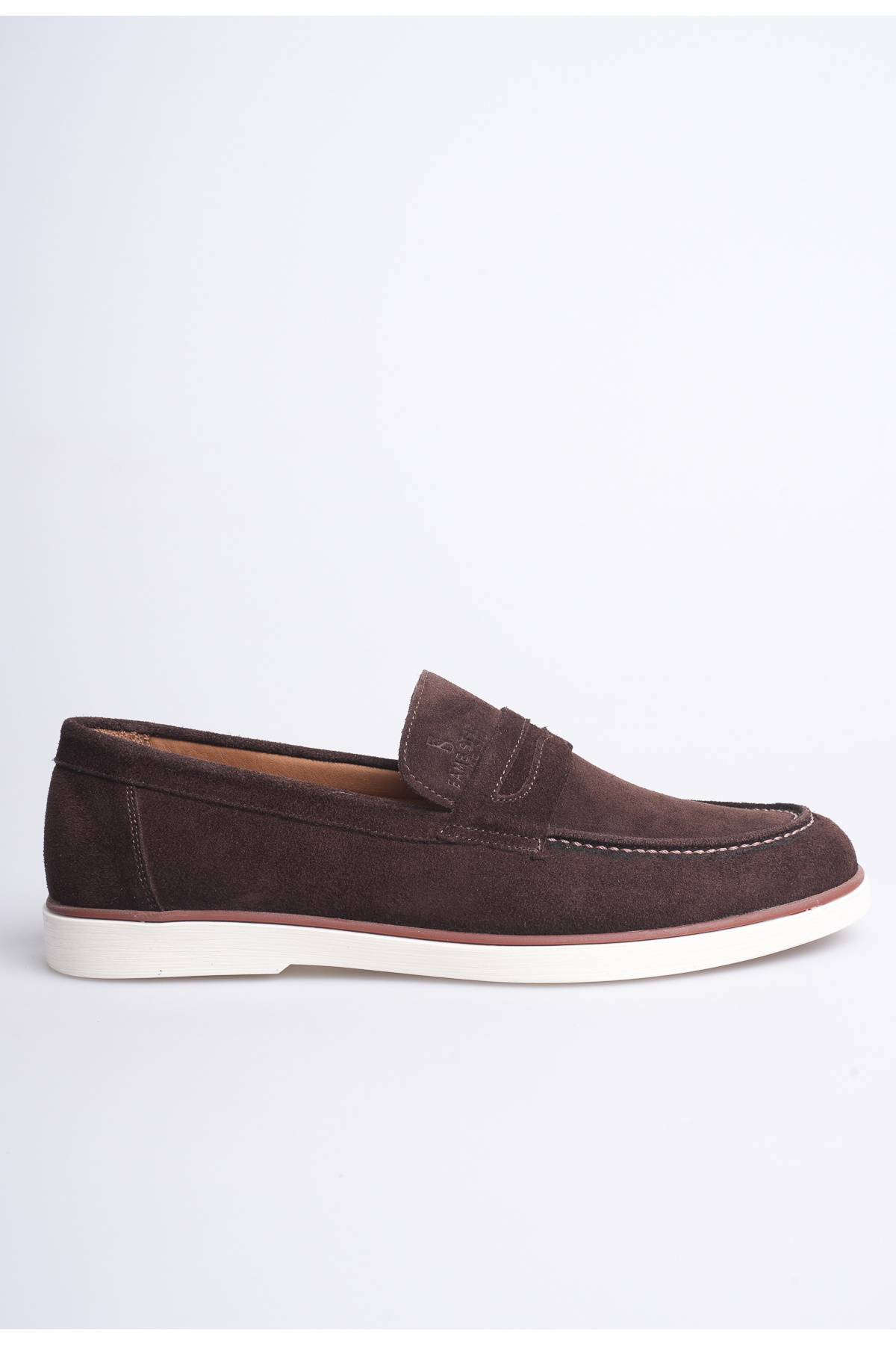 Fame Step Hakiki Deri Erkek Loafer Ayakkabı Kahve Süet Günlük Rahat Casual Mokasen Siena görsel 5