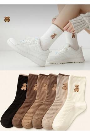 BYBCOLLECTİON 6 Çift Ayıcıklı Çorap