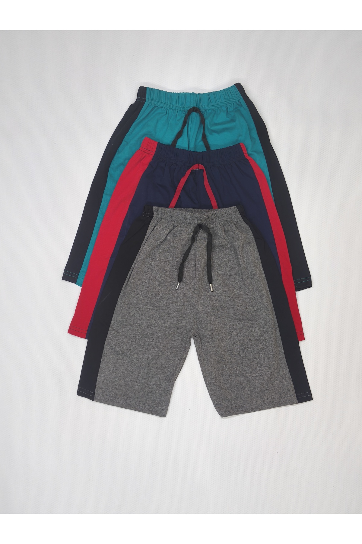 3-Piece Combed Cotton Capri-Shorts Casual Girl-Men Shorts FULL FIT