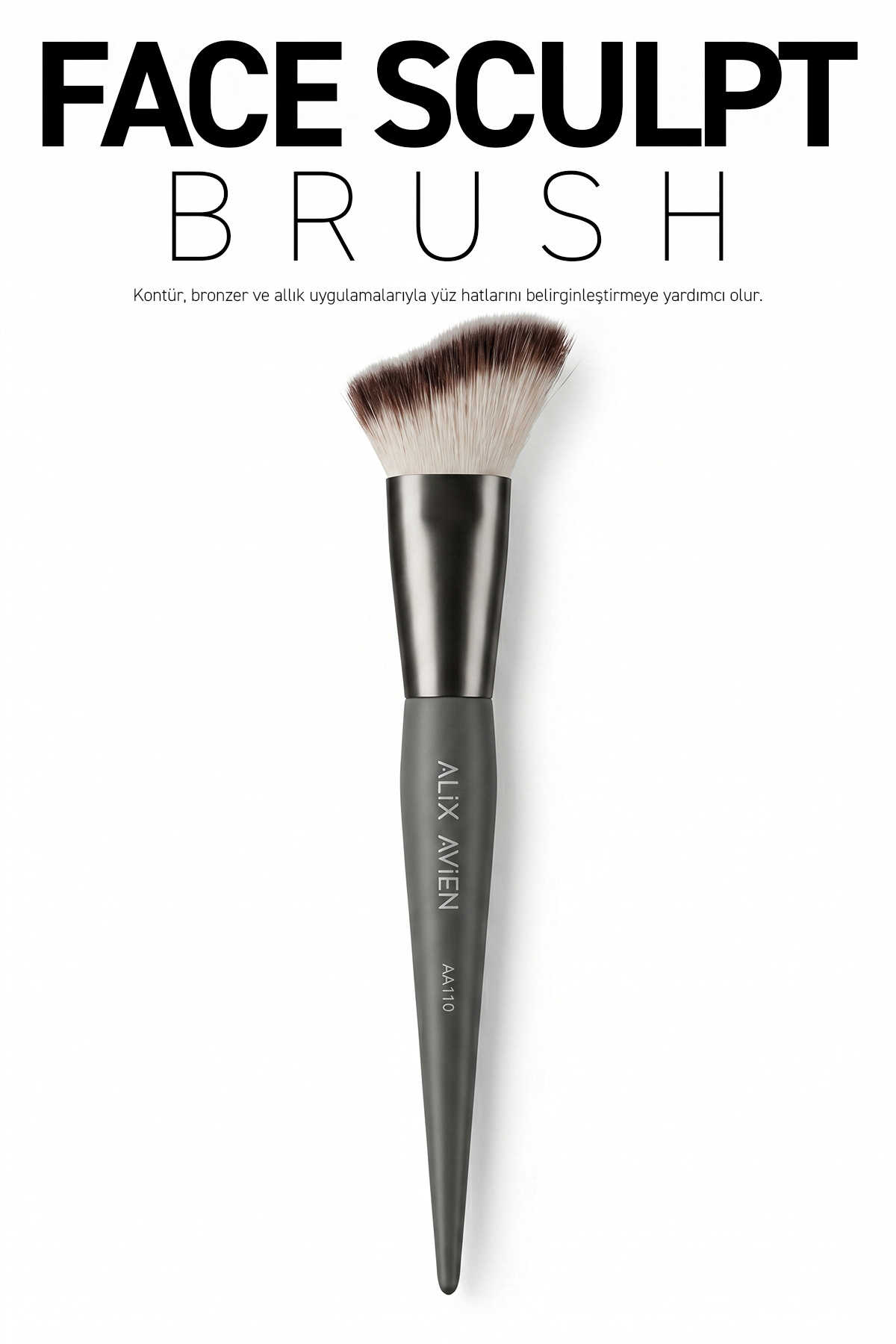 Alix Avien Yüz Hattı Şekillendirici Fırça - Kontür, Bronzer ve Allık Uygulama Fırçası - Face Sculpt Brush — 1100016145