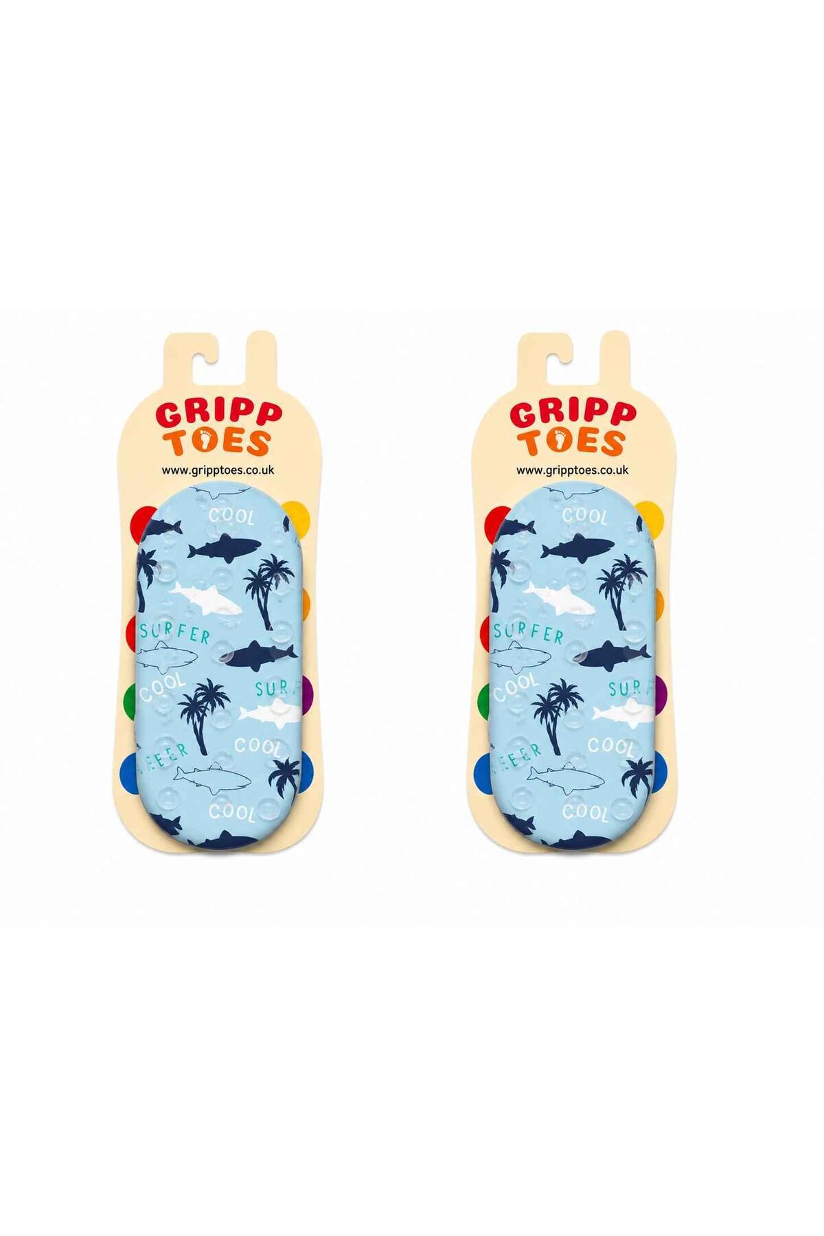 GrippToes Kaymaz Damla Tabanlı Deniz&Havuz Çorabı U2 görsel 3