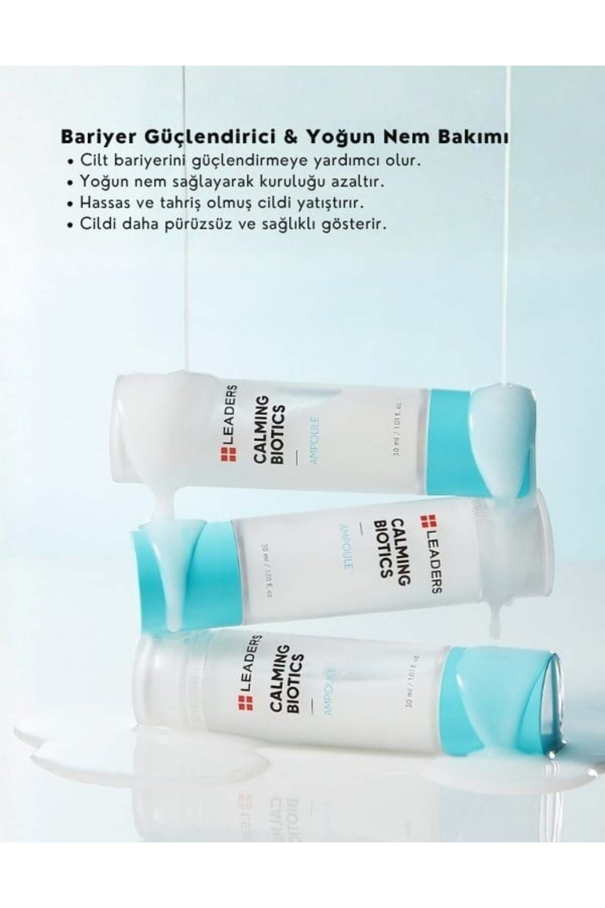 Calming Biotics Ampoule | Cilt Bariyer Onarımını Destekleyen Yüz Bakım Ampulü | 30ml — 4004 — تصویر 4 از 5
