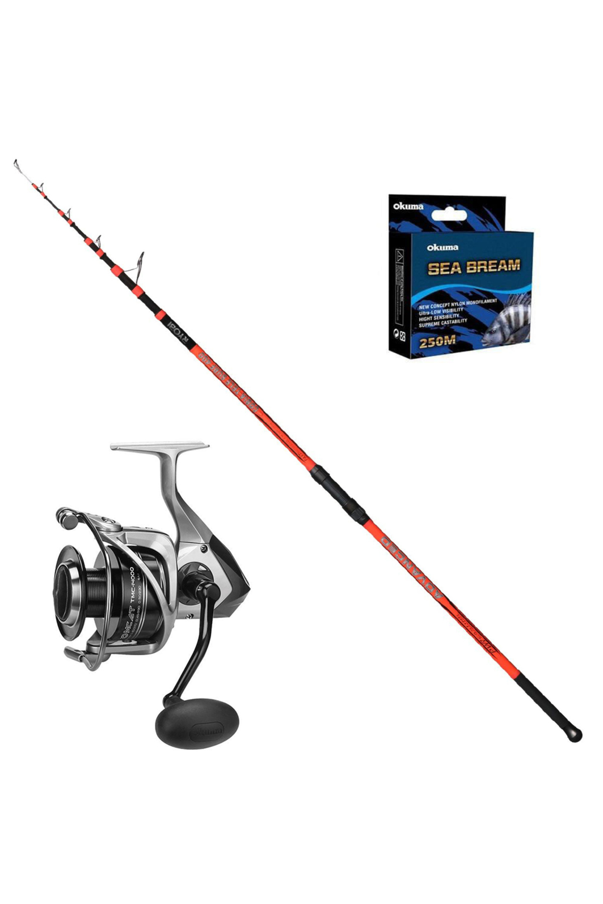 Okuma Tomcat 8000 - Ryobi Cobia 425cm 100-300gr Surf Olta Seti