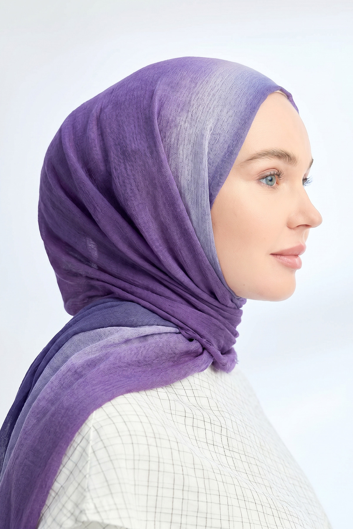 PURE COMFORT VISCOSE WRAP - DAMSON-LILAC