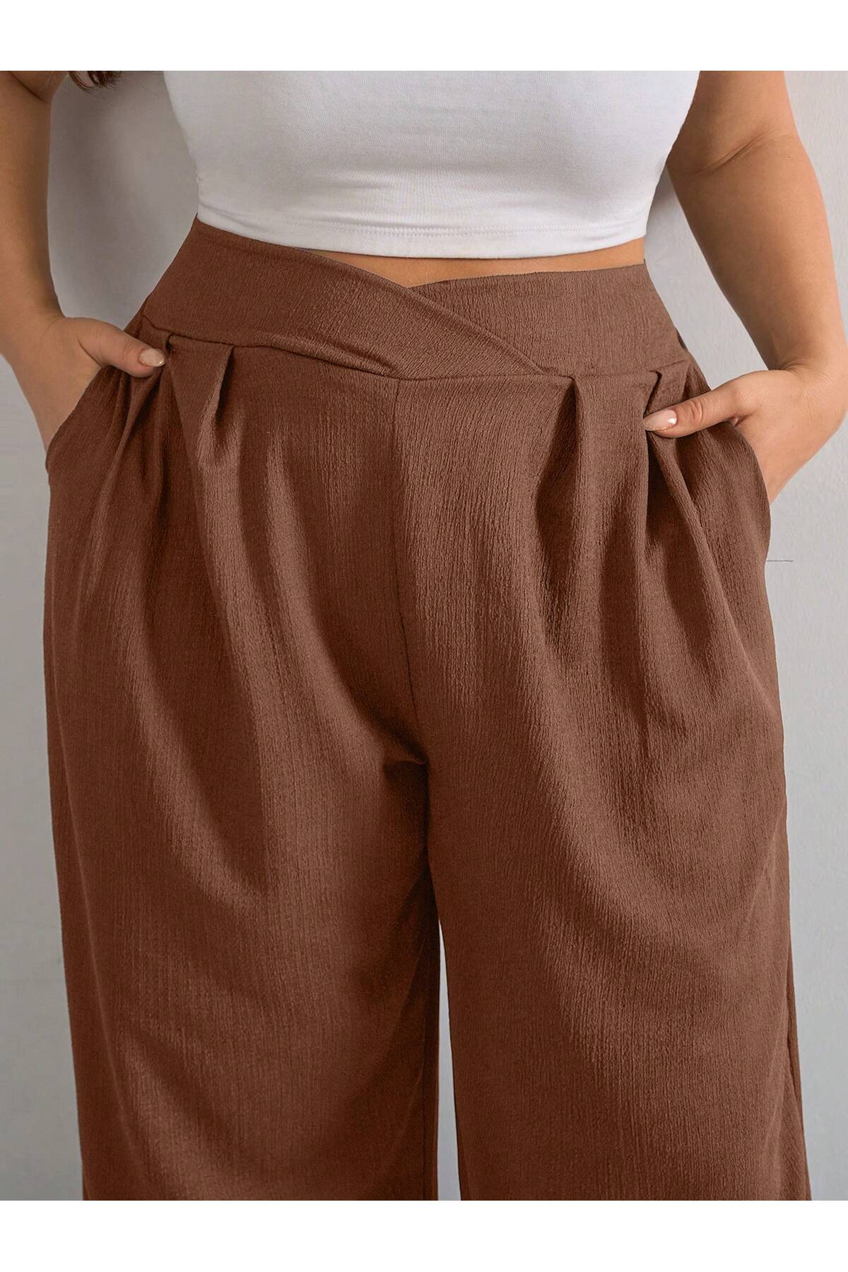 tuzu moda BÜYÜK BEDEN KADIN PANTOLON görsel 3
