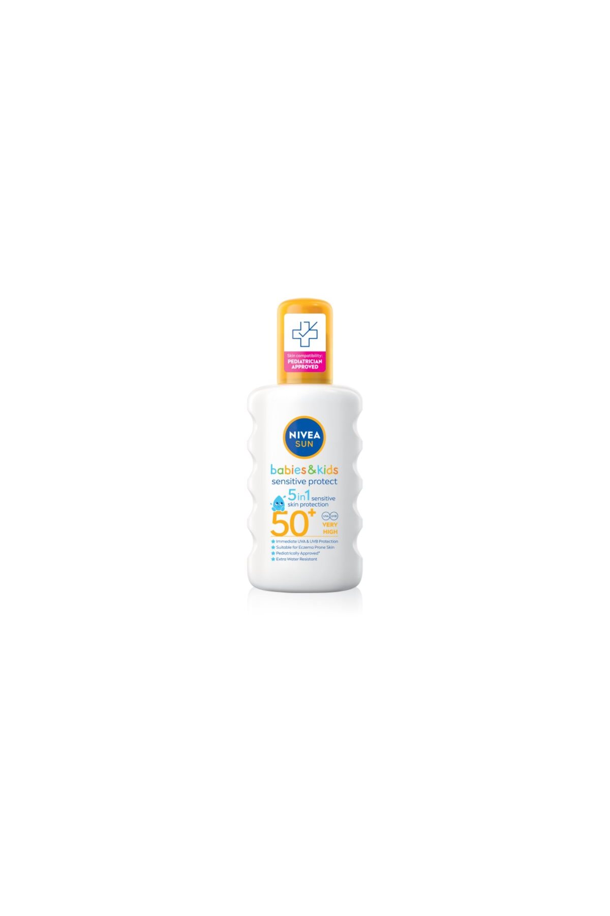 NIVEA SUN Kids слънцезащитен спрей за деца SPF 50+, 200 мл