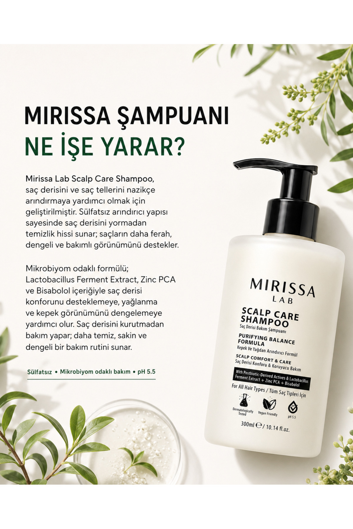 Dökülme Karşıtı Peptit Biotin Serum & Sülfatsız Kepek Yağlanma Karşıtı Şampuan Seti — MIR-SET-350 — تصویر 3 از 4