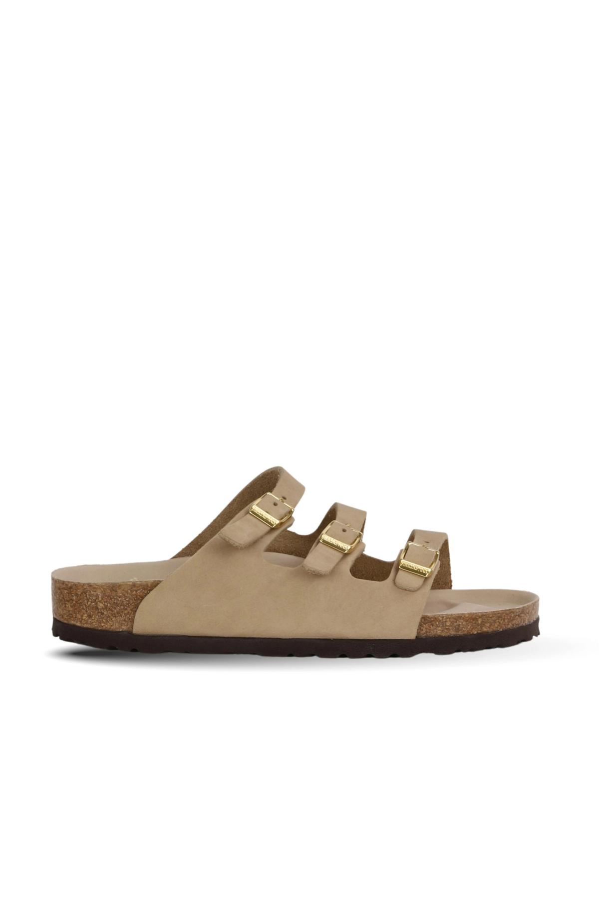 دمپایی زنانه چرم نوبوک فلوریدا بژ کد ۱۰۲۹۴۸۰ بیرکن استاک دمپایی Birkenstock