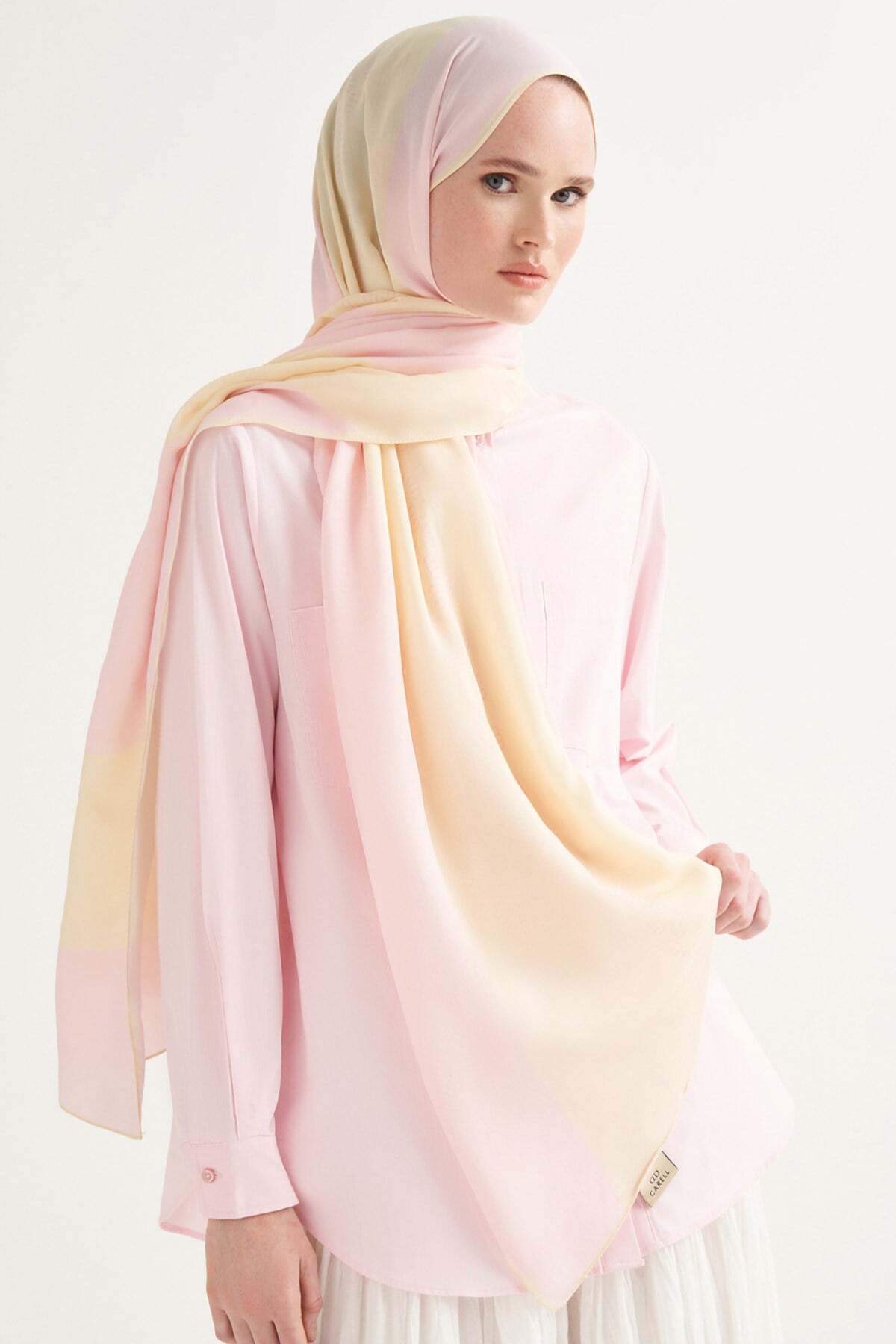 Monochrome Floş Şal Pembe
