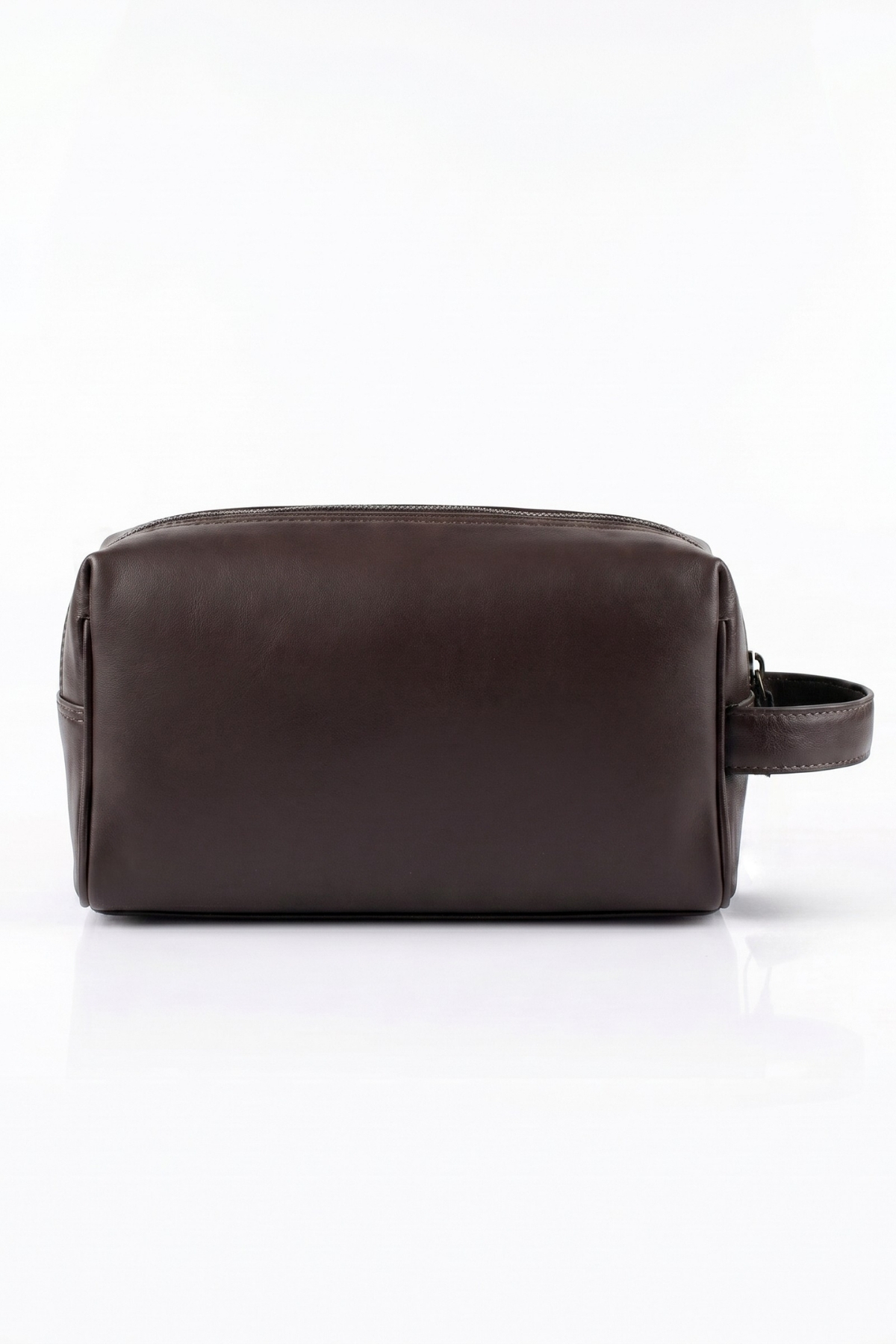 Grande 4273 %100 HAKİKİ DERİ EL ÇANTASI CLUTCH ÇANTA Analin Kahverengi görsel 3