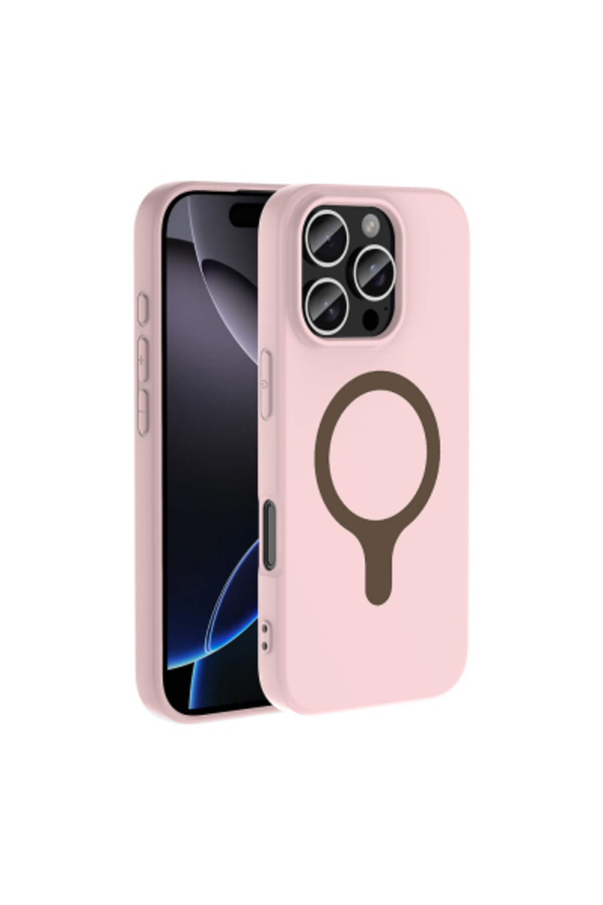 Iphone 16 Pro Max Case Camera Protected Velvety Matte Soft Surface Aris Cover with M-Safe Charging