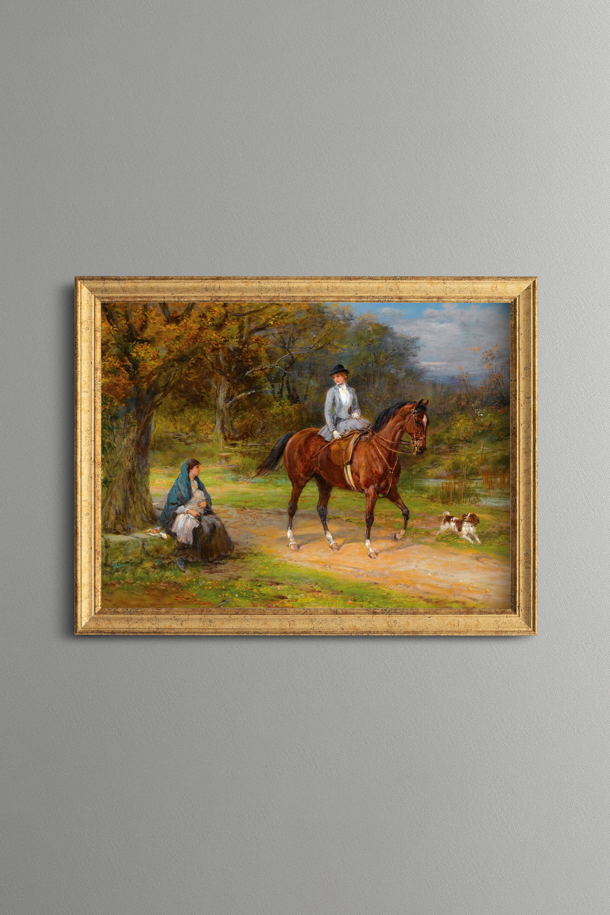 Poverty and Privilege - Vintage Painting - Slim Model