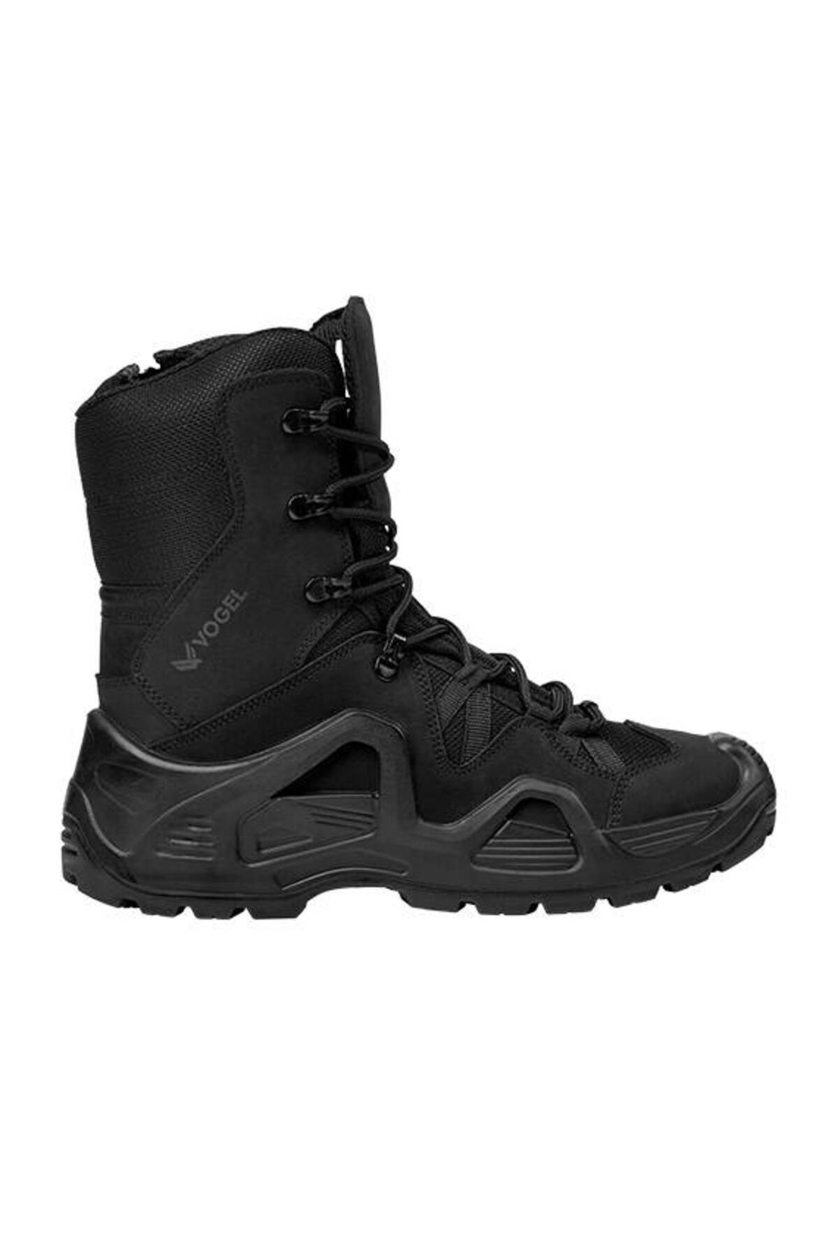 Vogel M1491 Nubuck Deri Black- Fermuarlı Bot görsel 3